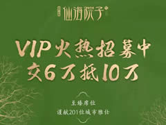 東辰·仙海院子VIP火熱招募中！交6萬抵10萬，院子不多，機會稍縱即逝！